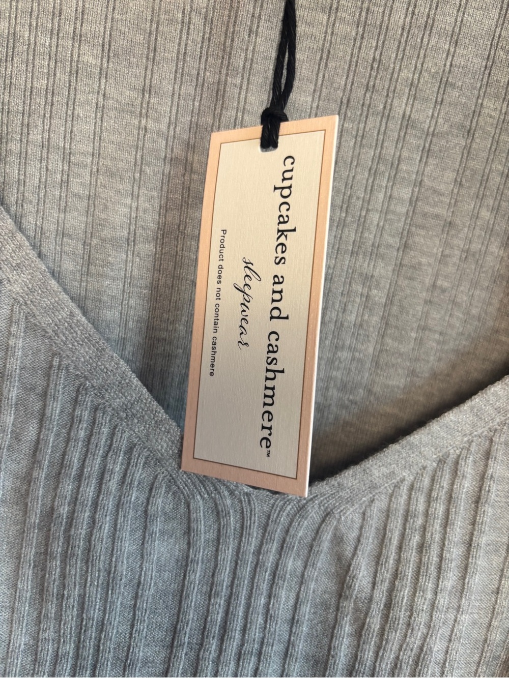 NWT Cupcakes & Cashmere 3 Piece Gray Ribbed Loungewear Set XL - Picture 4 of 13